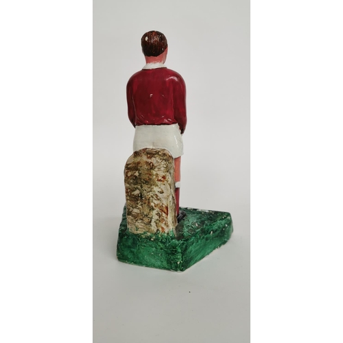 66 - Rare Galway Footballer Player's No 6 Please On All Grounds plaster advertising figure.  { 23cm H }.