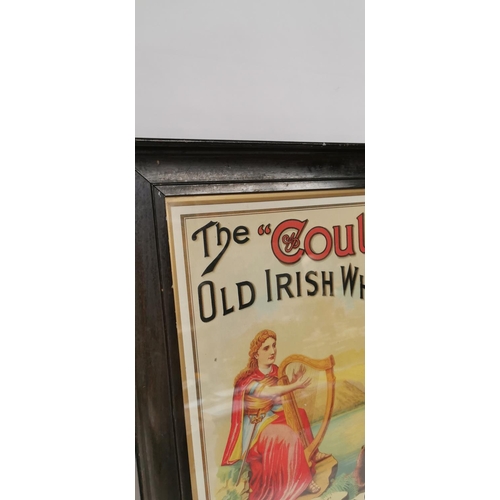 95 - The Coulin Old Irish Whiskey  - C Smyth & Co Dundalk advertising print. { 60cm H X 48cm W }.