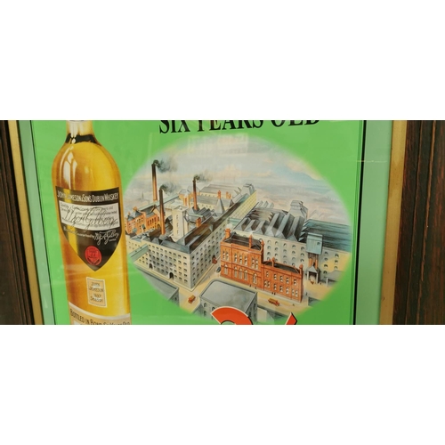 97 - John Jameson & Son's Whiskey Six Years Old advertising print. { 79cm H X 64cm W }.