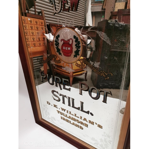 100a - Tullamore Pure Pot Still Whiskey advertising mirror. { 204cm H X 112cm W }.