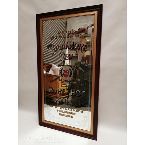 100a - Tullamore Pure Pot Still Whiskey advertising mirror. { 204cm H X 112cm W }.