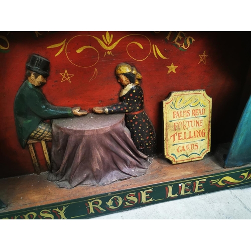 1008 - Gyspy Rose LeeFortune Tellers display hanging advertising sign {56 cm H x 71 cm W}.