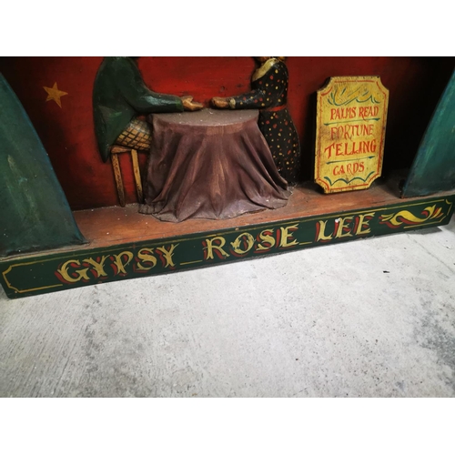 1008 - Gyspy Rose LeeFortune Tellers display hanging advertising sign {56 cm H x 71 cm W}.