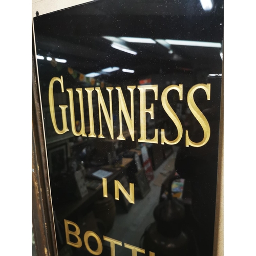 1023 - Guinness in Bottle slate advertising sign {51 cm H x 28 cm W}.