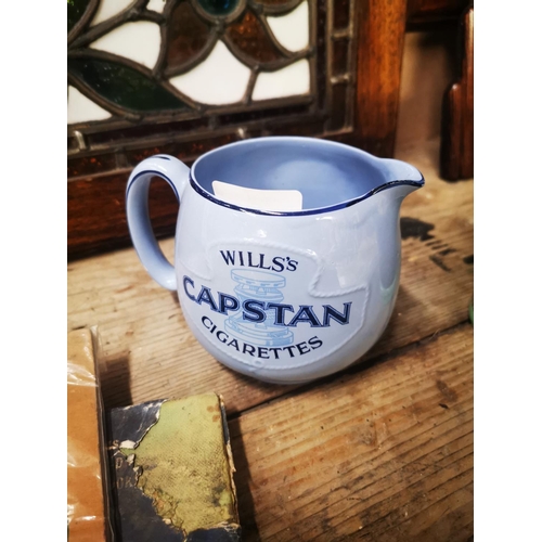 1028 - Will's Capstan Cigerattes advertising jug {11 cm H}.