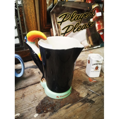 1031 - Guinness ceramic Toucan in the form of an advertising jug {18 cm H}.