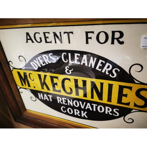 1062 - Agent For Keghnies -Dyers and Cleaners advertising print {43 cm H x 53 cm W}.