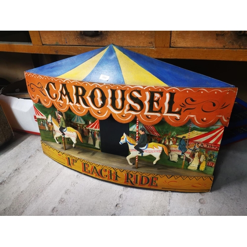 1068 - Model of a Carousel - One Penny Each Ride {64 cm H x 94 cm W}.