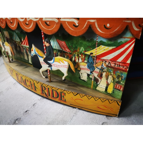 1068 - Model of a Carousel - One Penny Each Ride {64 cm H x 94 cm W}.