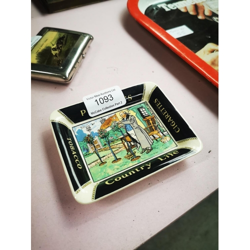 1093 - Player's Country Life ceramic advertising ashtray.