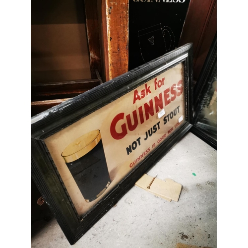 1191 - Ask For Guinness - Not Just Stout framed advertising print {36 cm H x 57 cm W}.