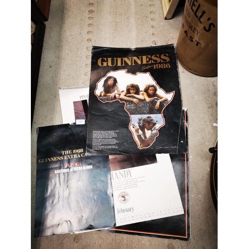 1197 - Four Guinness advertising calendars - 1985, 1986, 1988 and other.