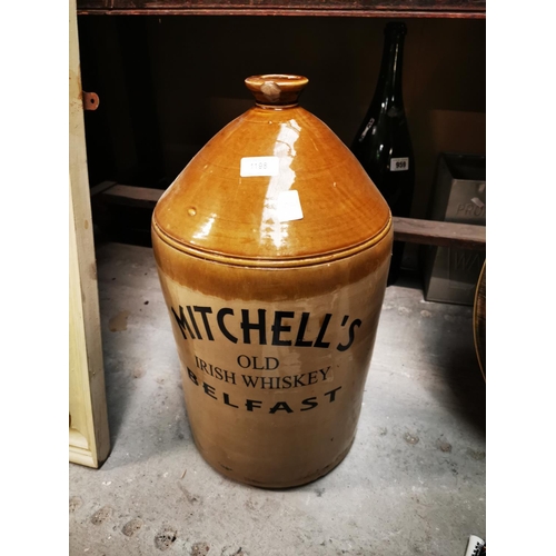 1198 - Mitchell's Old Irish Whiskey brewery advertising flagon {57 cm H}.