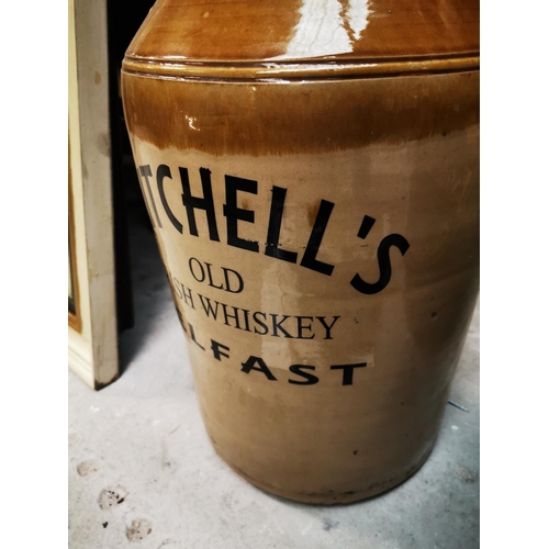 1198 - Mitchell's Old Irish Whiskey brewery advertising flagon {57 cm H}.