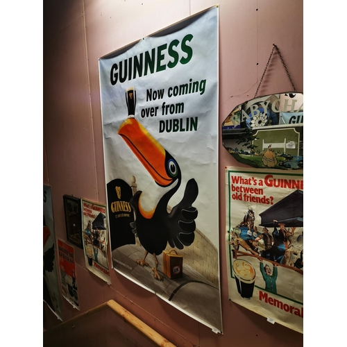 1268 - Guinness Now Coming Over From Dublin advertising poster {179 cm H x 121 cm W}.