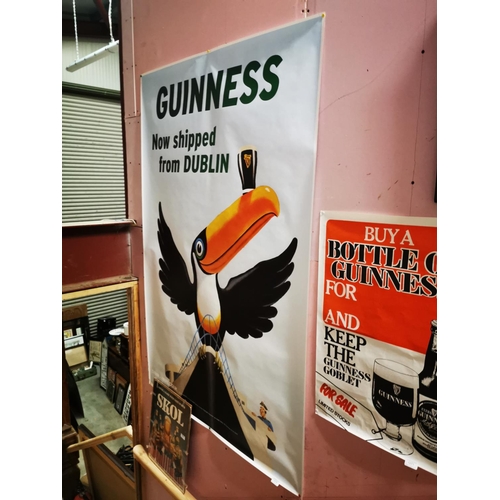 1272 - Guinness Now Coming Over From Dublin advertising poster {179 cm H x 121 cm W}.