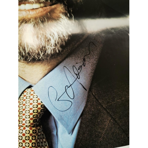 1281 - Building an Ireland of Equals Sinn Fein election poster signed by Gerry Adams {59 cm H x 42 cm W}.