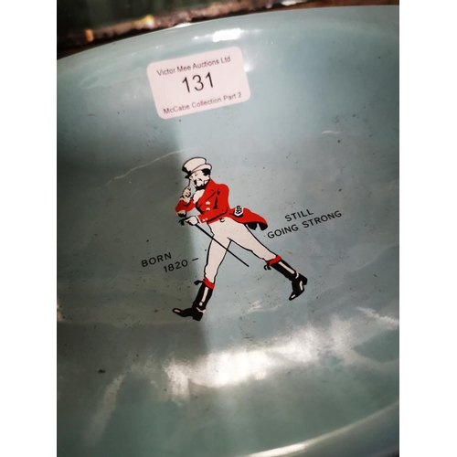 131 - Johnnie Walker Wade ceramic ashtray.