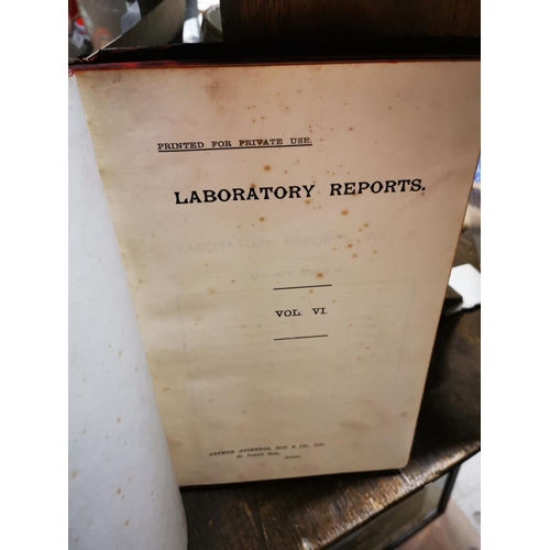 183 - Laboratory Report Book  Experimental Malthouse Season 1903- 1904. Vol. VI.