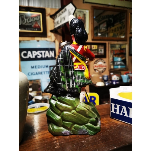 227 - Early 20th C. Dewar's Fine Scotch Whisky advertising figure. { 26cm H X 12cm W }