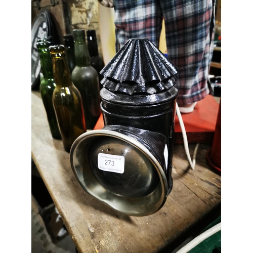 273 - 19th. C. railway signal lamp.