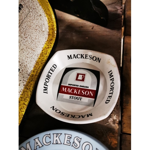 293 - Mackeson's Guinness and Mackeson's stout plastic ashtrays