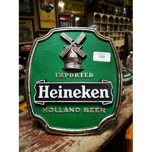 358 - Heineken Holland Beer shelf advertising sign.