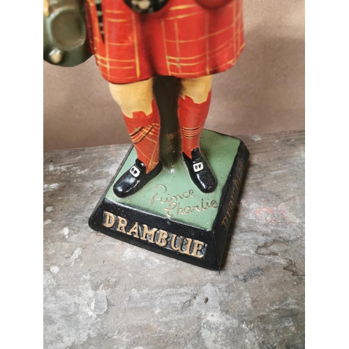 502 - Drambuie Ruberoid advertising figure { 35cm H X 10cm W }