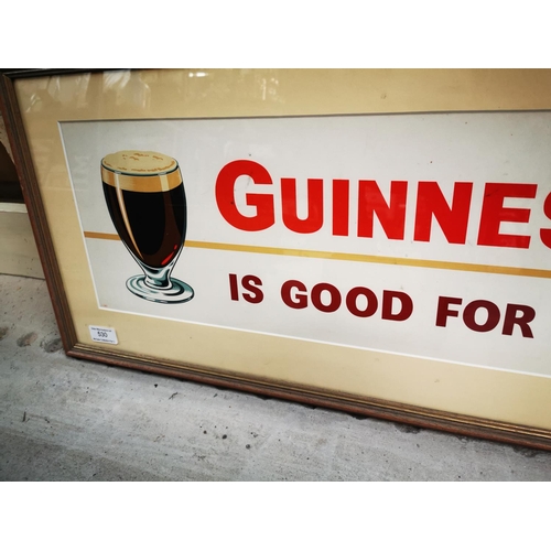 530 - Guinness Is Good For you advertising print {34 cm H x 69 cm W}.