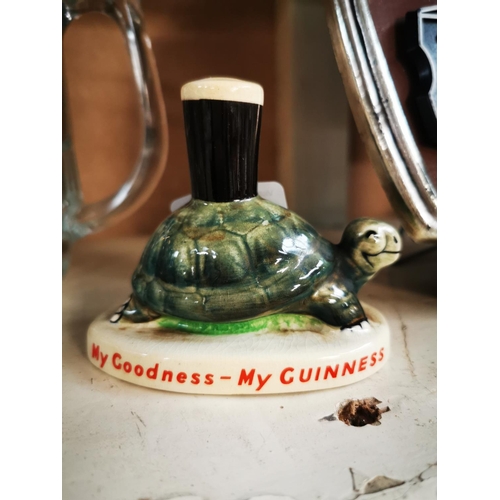 555 - My Goodness My Guinness ceramic Carleton ware tortoise advertising figure {8 cm H}.