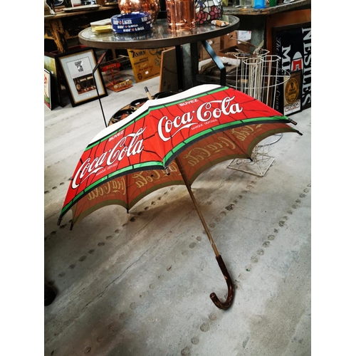 661 - 1960s Coca Cola advertising umbrella {90 cm L}.