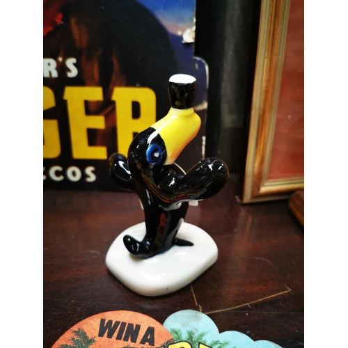 688 - My Goodness My Guinness ceramic toucan figure {11 cm H}.