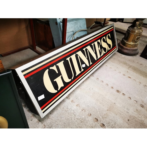 755 - Guinness light up sign. {31 cm H x 116cm W x 13 cm D}.