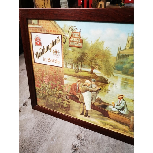 802 - Worthington's in Bottle Framed advertisement. {47 cm Hx 62 cm W}.