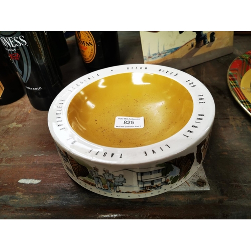 825 - Broadleaf ceramic ashtray.