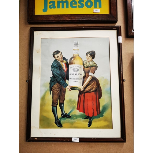 845 - Hand in Hand Whiskey Duncan Alderdice Newry advertising print.