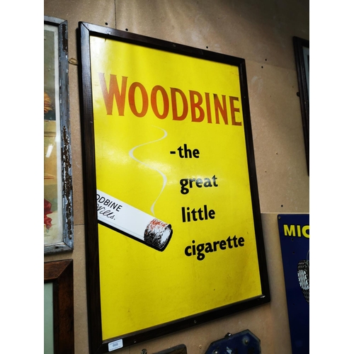 868 - Woodbine  - The Great Little Cigarette enamel advertising sign.  { 94cm H X 63cm W }.