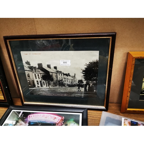 895 - Three framed black and white prints of Warrenpoint.