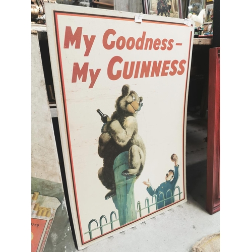 941 - My Goodness My Guinness advertising print {78 cm H x 53 cm W}.