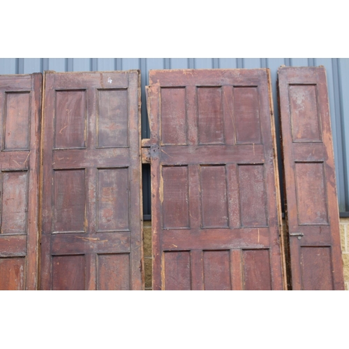 200A - Five 19th C. oak panel bar dividers {All 297 cm H x 1. 78 cm W 2. 95 cm W 3. 102 cm W 4. 100 cm W 5.... 