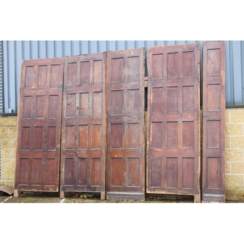 200A - Five 19th C. oak panel bar dividers {All 297 cm H x 1. 78 cm W 2. 95 cm W 3. 102 cm W 4. 100 cm W 5.... 