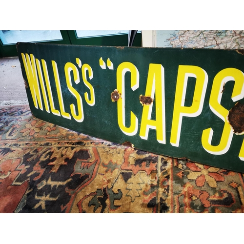 260A - Rare Will's Capstan Navy Cut Cigarettes enamel advertising sign {40 cm H x 191 cm W}.