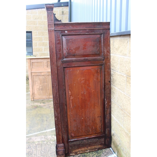 400A - 19th C. mahogany divider {203 cm H x 80 cm W x 12 cm D}.