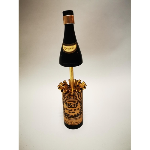 hennessy cigarette holder Unusual 1950's Hennessy bottle in the form of a cigarette holder. {30 cm h}