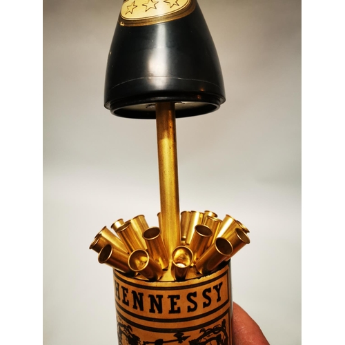 Unusual 1950's Hennessy bottle in the form of a cigarette holder. {30 cm h}