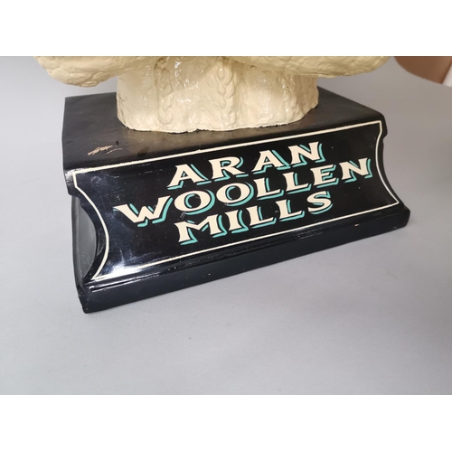 33 - Rare 1950's Aran Woollen Mills advertising figure {55 cm H x 30 cm W x 25 cm D}.