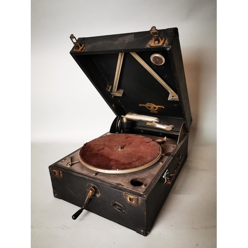407 - Columbia suitcase Gramophone.