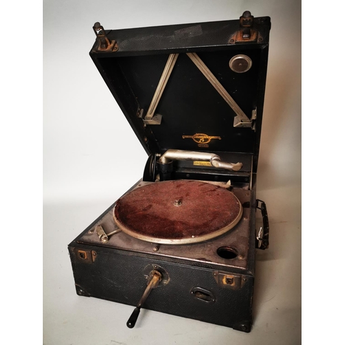 407 - Columbia suitcase Gramophone.