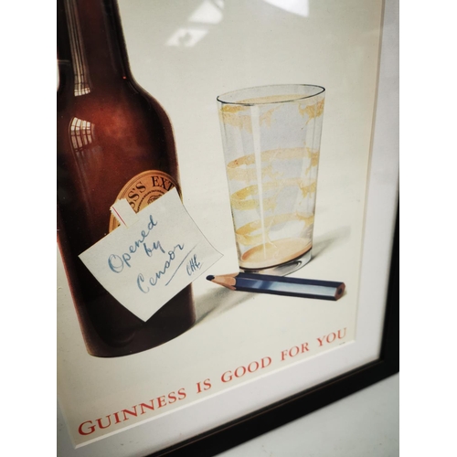 49 - Guinness Is Good For You framed advertising print {44 cm H x 35 cm W}.