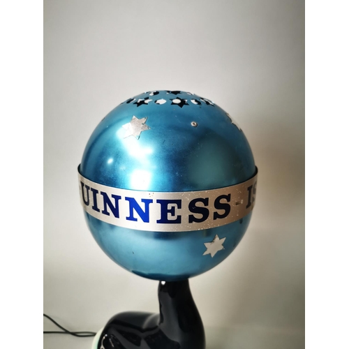 7 - Rare Guinness Seal Carlton Ware advertising lamp with original shade {38 cm H x 20 cm W x 13 cm D}.
